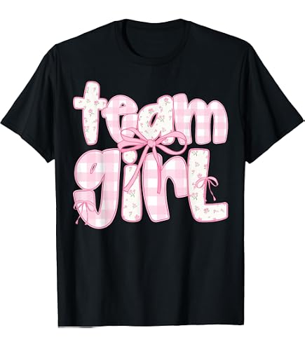 Amazon.com: Team Girl - Pinkish Baby Shower T-Shirt : Clothing